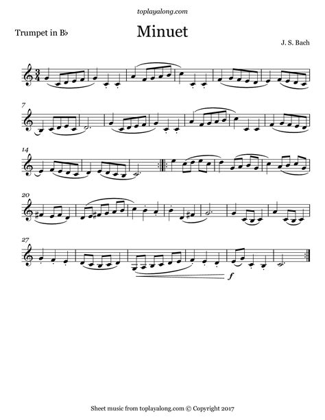 minuet sheet music|More.